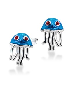 Kids Stud Earring Cute Jellyfish STE-234